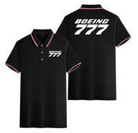Thumbnail for Boeing 777 & Text Designed Stylish Polo T-Shirts (Double-Side)