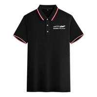 Thumbnail for Born To Fly Designed Stylish Polo T-Shirts