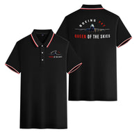 Thumbnail for Boeing 747 Queen of the Skies Designed Stylish Polo T-Shirts (Double-Side)