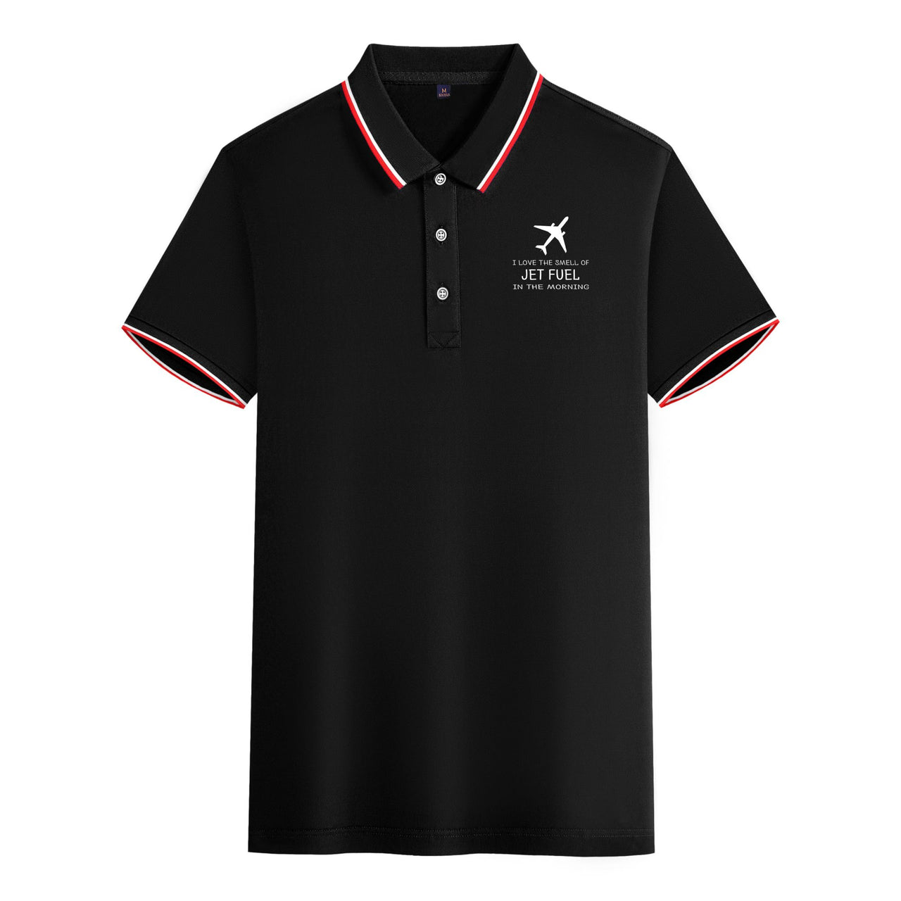 I Love The Smell Of Jet Fuel In The Morning Designed Stylish Polo T-Shirts