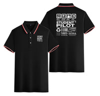 Thumbnail for Student Pilot Label Designed Stylish Polo T-Shirts (Double-Side)