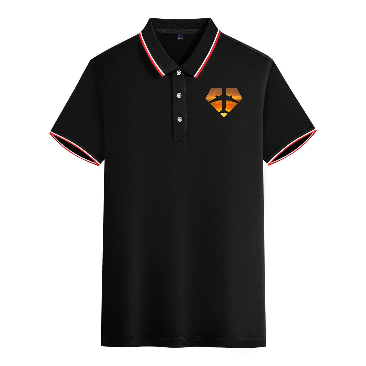 Supermen of The Skies (Sunset) Designed Stylish Polo T-Shirts