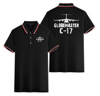 Thumbnail for GlobeMaster C-17 & Plane Designed Stylish Polo T-Shirts (Double-Side)