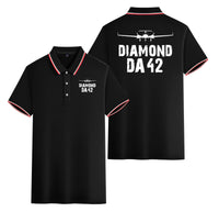Thumbnail for Diamond DA42 & Plane Designed Stylish Polo T-Shirts (Double-Side)