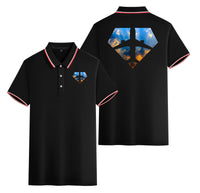 Thumbnail for Supermen of The Skies (Sunrise) Designed Stylish Polo T-Shirts (Double-Side)