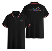 Thumbnail for Multicolor Airplane Designed Stylish Polo T-Shirts (Double-Side)