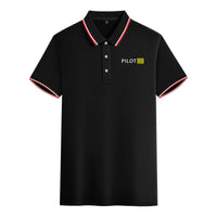 Thumbnail for Pilot & Stripes (4 Lines) Designed Stylish Polo T-Shirts