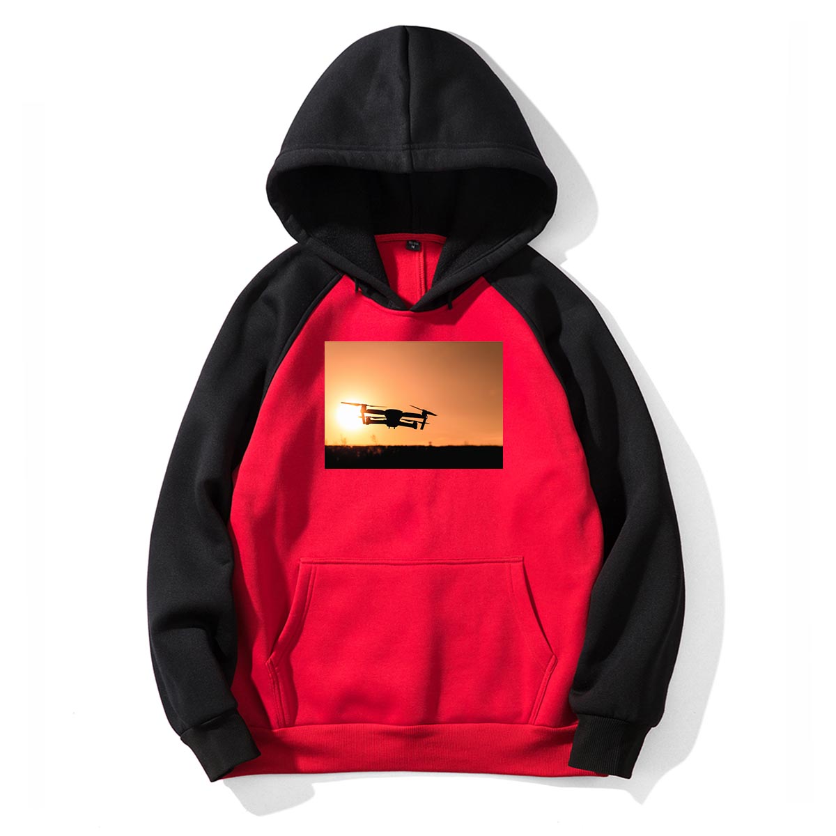 Amazing Drone in Sunset Designed Colourful Hoodies