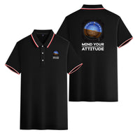 Thumbnail for Mind Your Attitude Designed Stylish Polo T-Shirts (Double-Side)