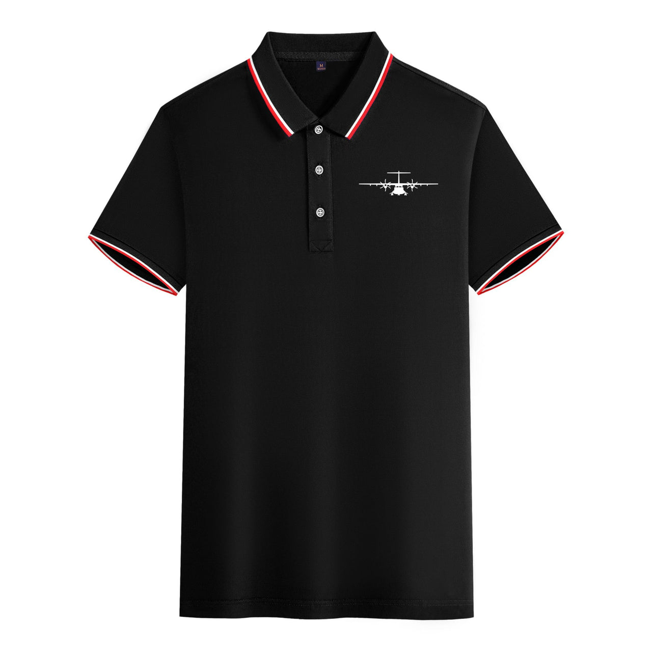 ATR-72 Silhouette Designed Stylish Polo T-Shirts