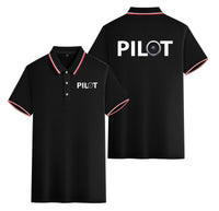 Thumbnail for Pilot & Jet Engine Designed Stylish Polo T-Shirts (Double-Side)