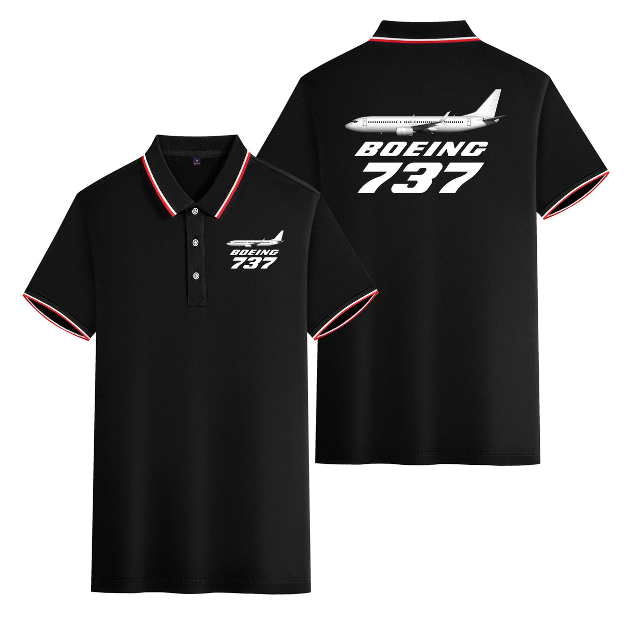 The Boeing 737 Designed Stylish Polo T-Shirts (Double-Side)