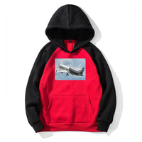 Thumbnail for Departing Airbus A350 (Original Livery) Designed Colourful Hoodies