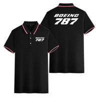 Thumbnail for Boeing 787 & Text Designed Stylish Polo T-Shirts (Double-Side)