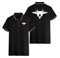 Thumbnail for Fighter Jet 35 Silhouette Designed Stylish Polo T-Shirts (Double-Side)