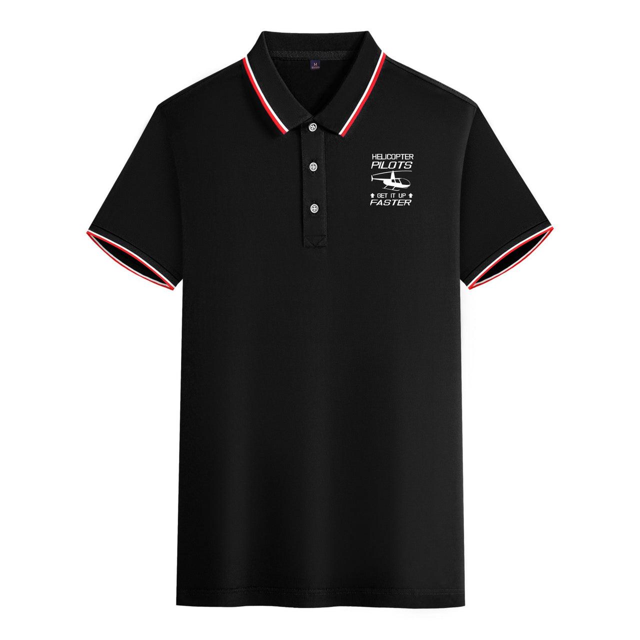 Helicopter Pilots Get It Up Faster Designed Stylish Polo T-Shirts