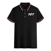 Thumbnail for 727 Flat Text Designed Stylish Polo T-Shirts