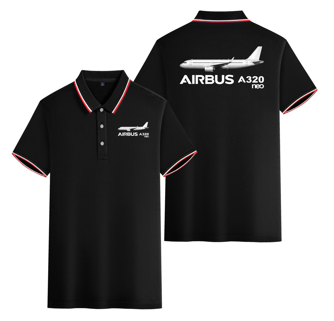 The Airbus A320Neo Designed Stylish Polo T-Shirts (Double-Side)
