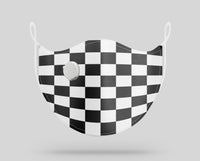 Thumbnail for Black & White Boxes Designed Face Masks