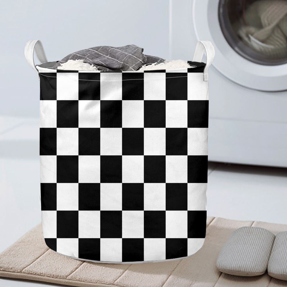 Black & White Boxes Designed Laundry Baskets