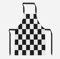 Thumbnail for Black & White Boxes Designed Kitchen Aprons