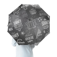 Thumbnail for Black & White Super Travel Icons Designed Umbrella