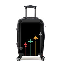 Thumbnail for Black & White Super Travel Icons Black Designed Cabin Size Luggages