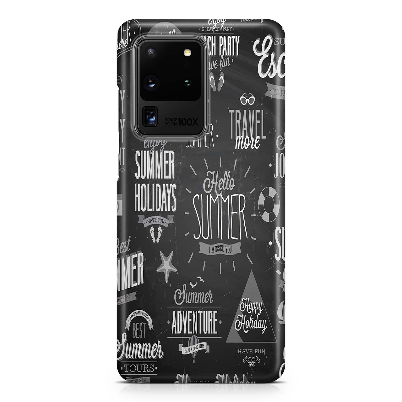 Black & White Super Travel Icons Samsung S & Note Cases