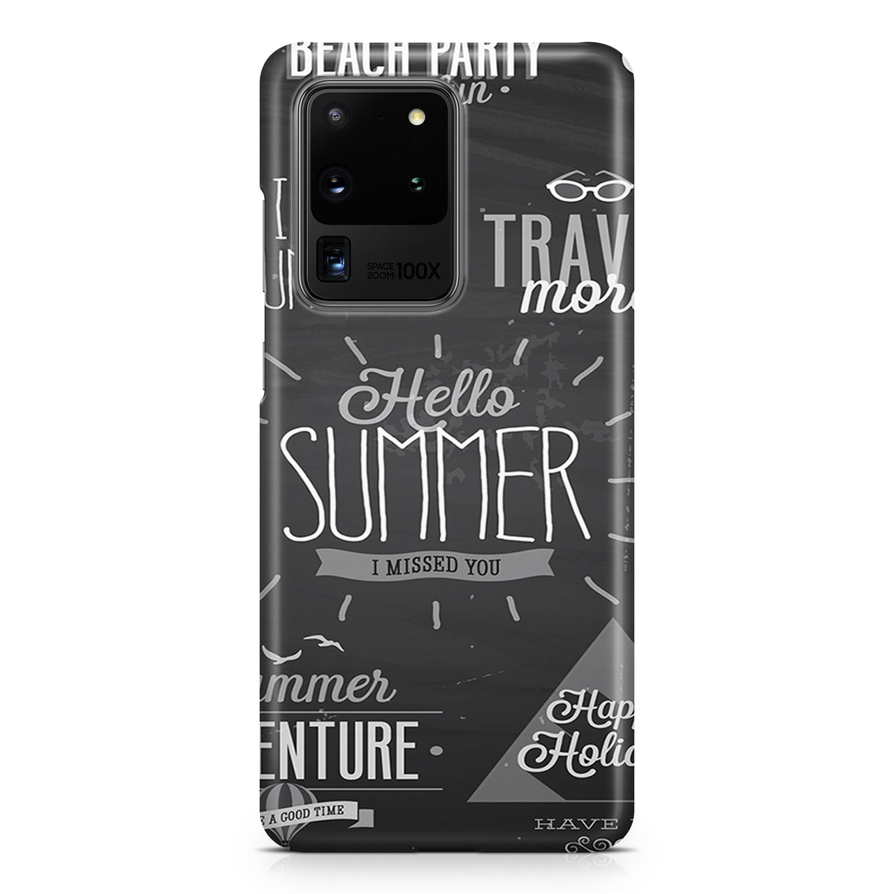 Black & White Super Travel Icons Samsung A Cases