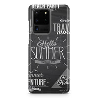 Thumbnail for Black & White Super Travel Icons Samsung A Cases