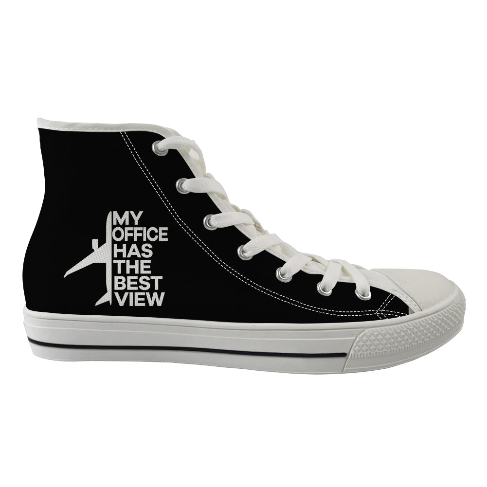 My Office Has The Best View Designed Long Canvas Shoes (Men)