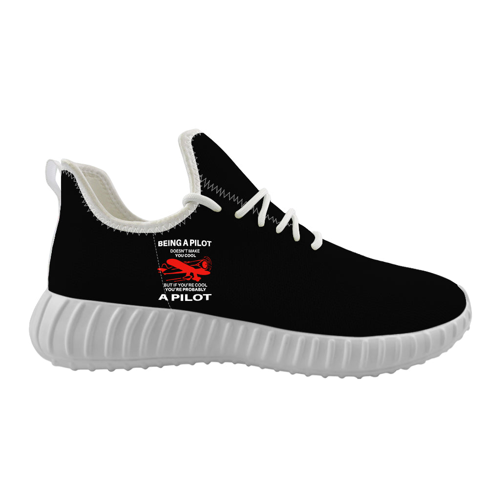 If You're Cool You're Probably a Pilot Designed Sport Sneakers & Shoes (MEN)