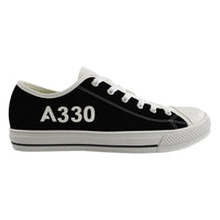 Thumbnail for A330 Flat Text Designed Canvas Shoes (Women)