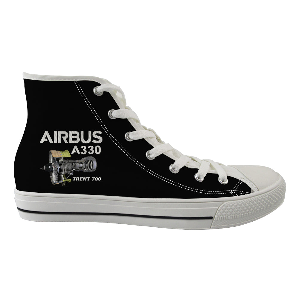 Airbus A330 & Trent 700 Engine Designed Long Canvas Shoes (Women)