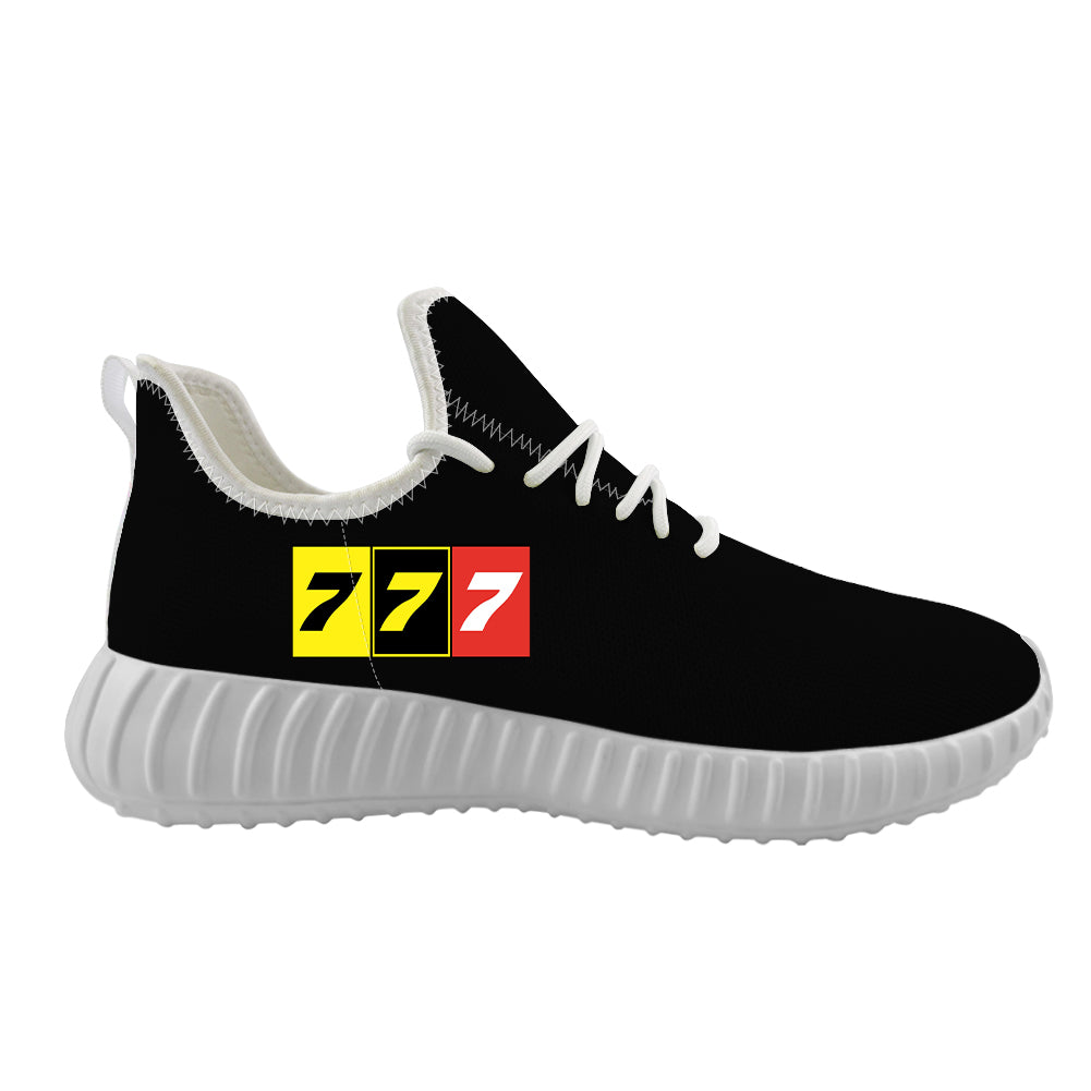 Flat Colourful 777 Designed Sport Sneakers & Shoes (MEN)