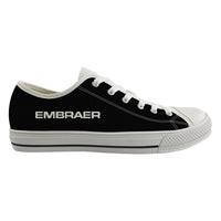 Thumbnail for Embraer & Text Designed Canvas Shoes (Men)