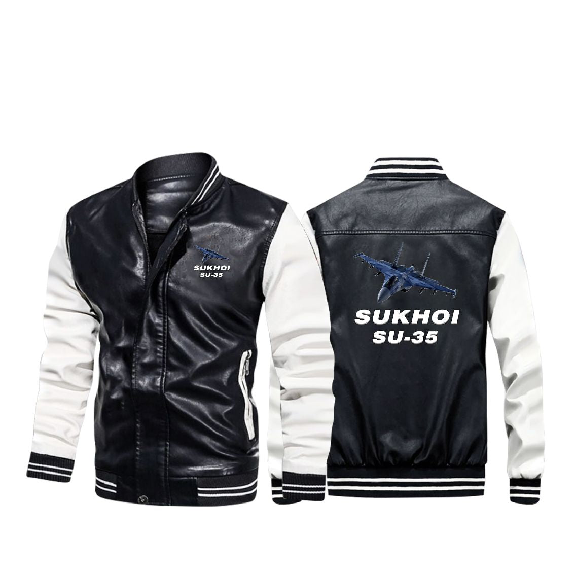 The Sukhoi SU-35 Designed Stylish Leather Bomber Jackets
