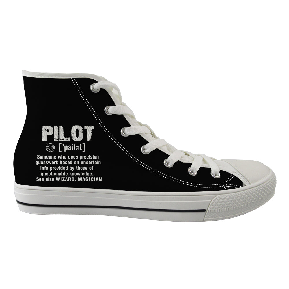 Pilot [Noun] Designed Long Canvas Shoes (Women)