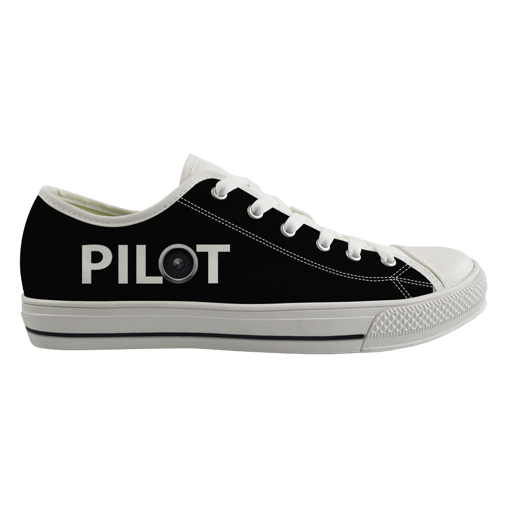 Pilot & Jet Engine Designed Canvas Shoes (Women)