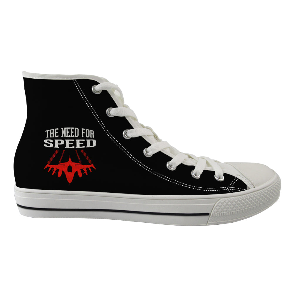 The Need For Speed Designed Long Canvas Shoes (Women)