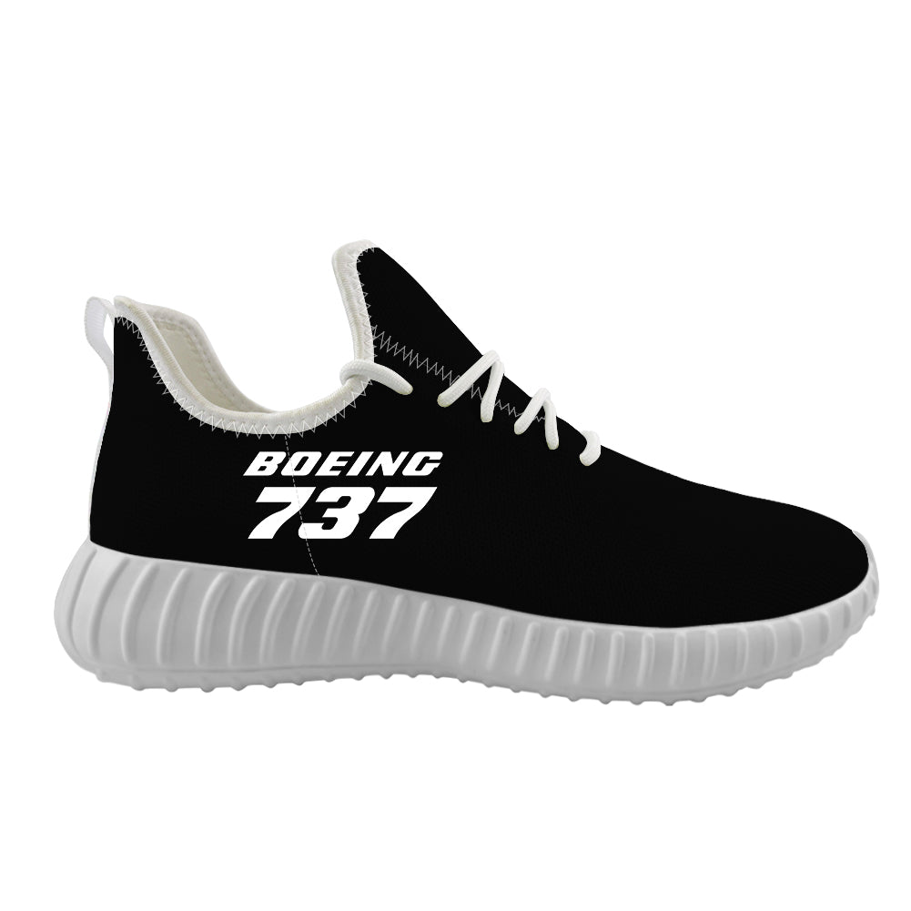 Boeing 737 & Text Designed Sport Sneakers & Shoes (WOMEN)
