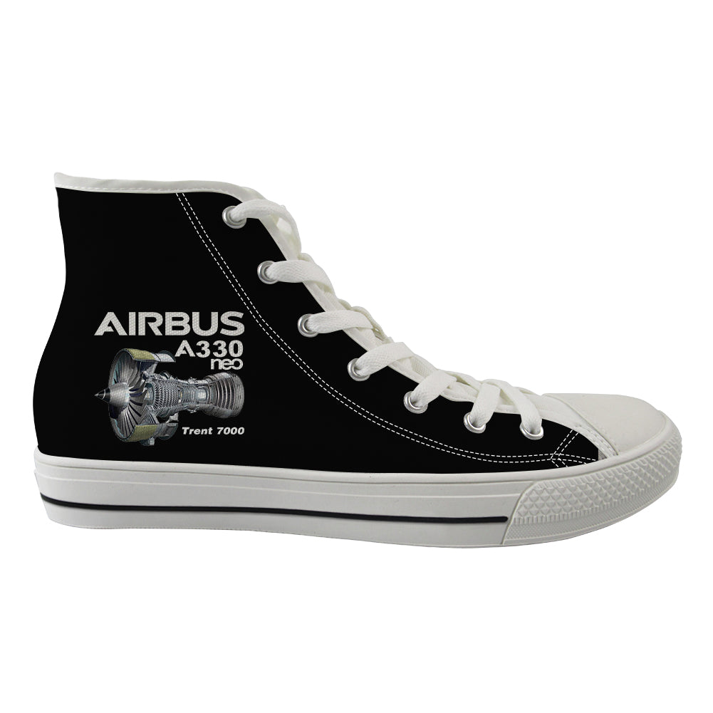 Airbus A330neo & Trent 7000 Designed Long Canvas Shoes (Women)