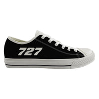 Thumbnail for 727 Flat Text Designed Canvas Shoes (Men)
