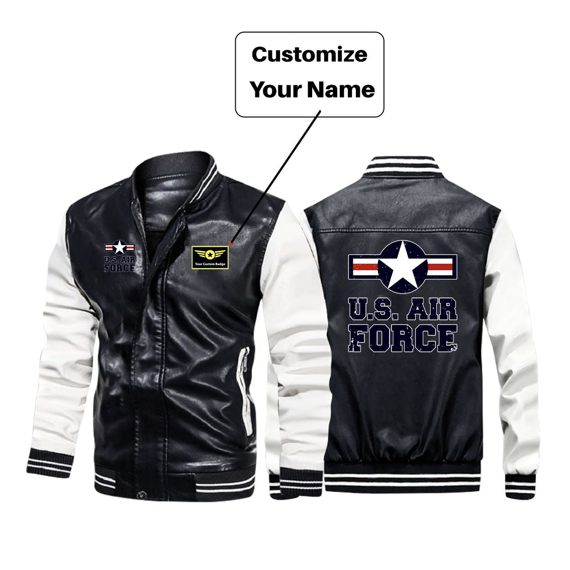 US Air Force Designed Stylish Leather Bomber Jackets