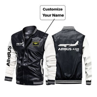 Thumbnail for The Airbus A320Neo Designed Stylish Leather Bomber Jackets