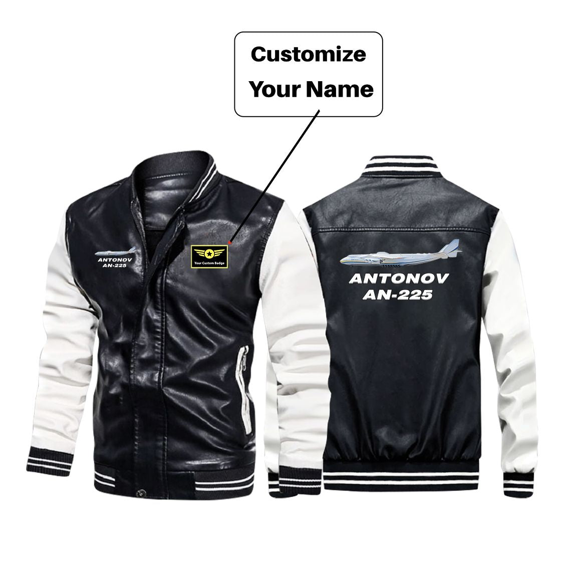 The Antonov AN-225 Designed Stylish Leather Bomber Jackets