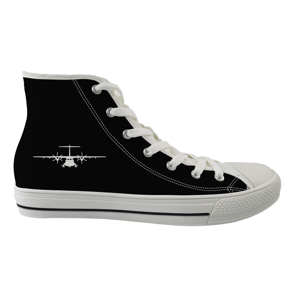ATR-72 Silhouette Designed Long Canvas Shoes (Women)