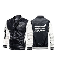 Thumbnail for The Boeing 737Max Designed Stylish Leather Bomber Jackets