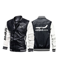 Thumbnail for The Airbus A310 Designed Stylish Leather Bomber Jackets