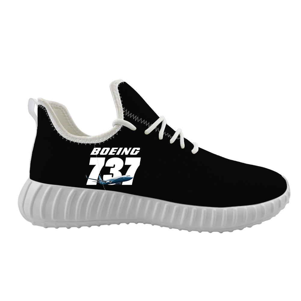 Super Boeing 737+Text Designed Sport Sneakers & Shoes (WOMEN)